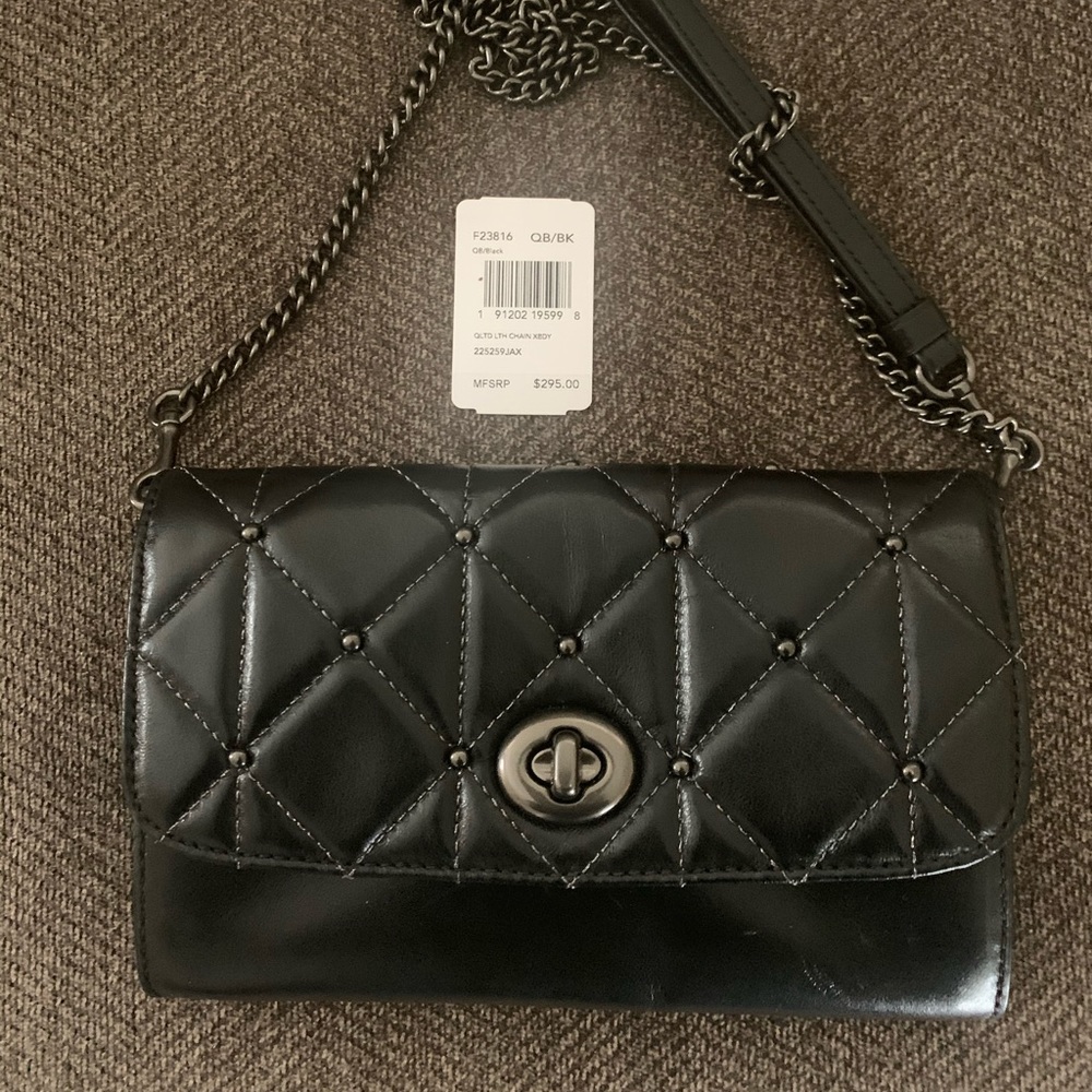 Coach Wristlet with Chain